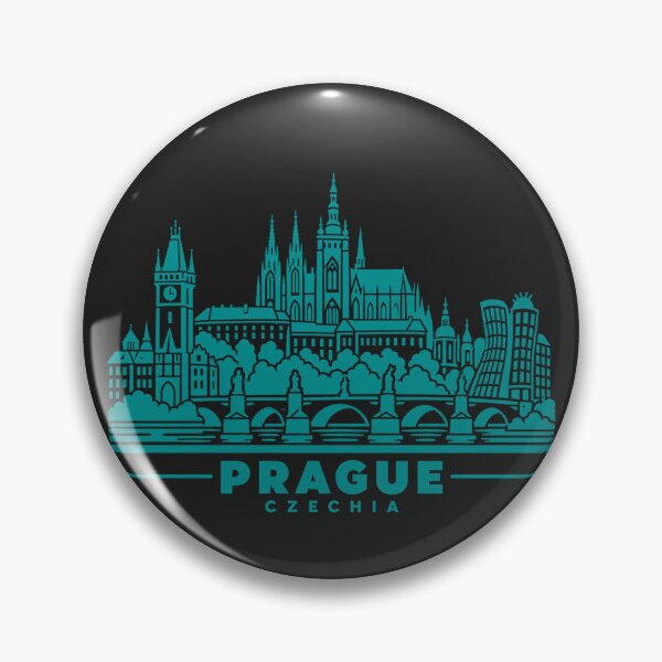 Item preview, Prague Czechia Line Art Skyline Poster designed and sold by CMYKStudio.