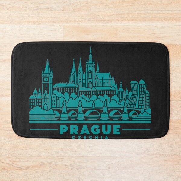Item preview, Prague Czechia Line Art Skyline Poster designed and sold by CMYKStudio.