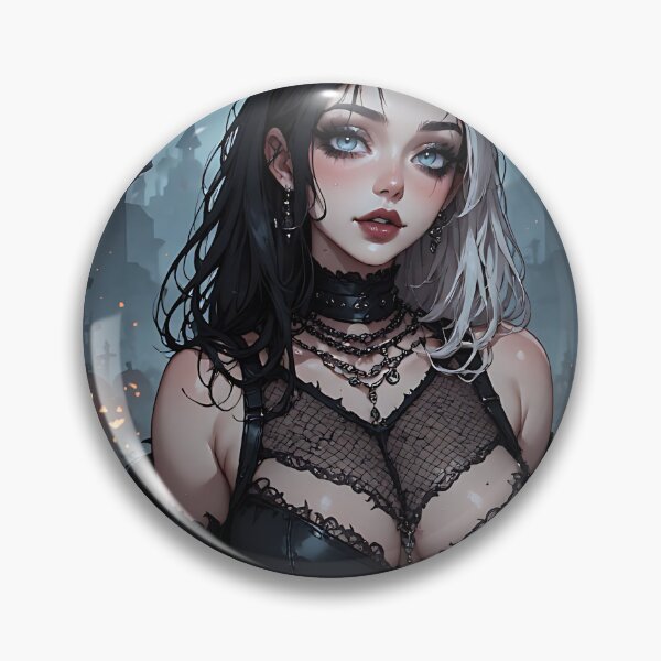 Item preview, Hot Halloween Anime Girl Goth Mommy Waifu Woman designed and sold by Your New Fixation.