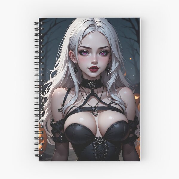 Item preview, Hot Halloween Anime Girl Goth Mommy Waifu Woman designed and sold by Your New Fixation.