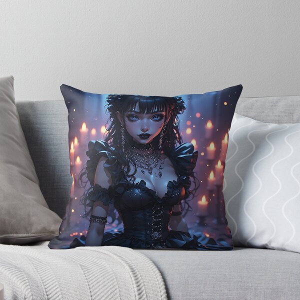 Item preview, Hot Halloween Anime Girl Goth Mommy Waifu Woman designed and sold by Your New Fixation.