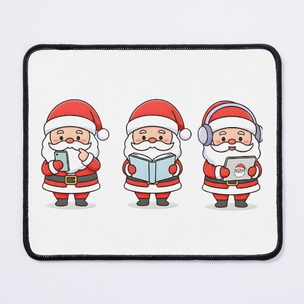 Item preview, Modern Santa Claus Tech & Reading Set | Cute Christmas Holiday Fun designed and sold by VibranPalette.