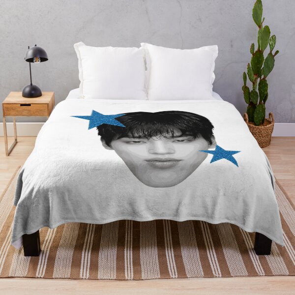 Item preview, Trendy Idol Portrait Blue Stars Tee designed and sold by tranhuonggiang.