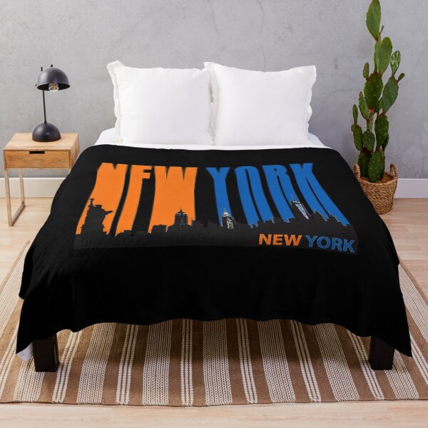 Item preview, New York Skyline Bold Orange Blue designed and sold by anthonyperry6.
