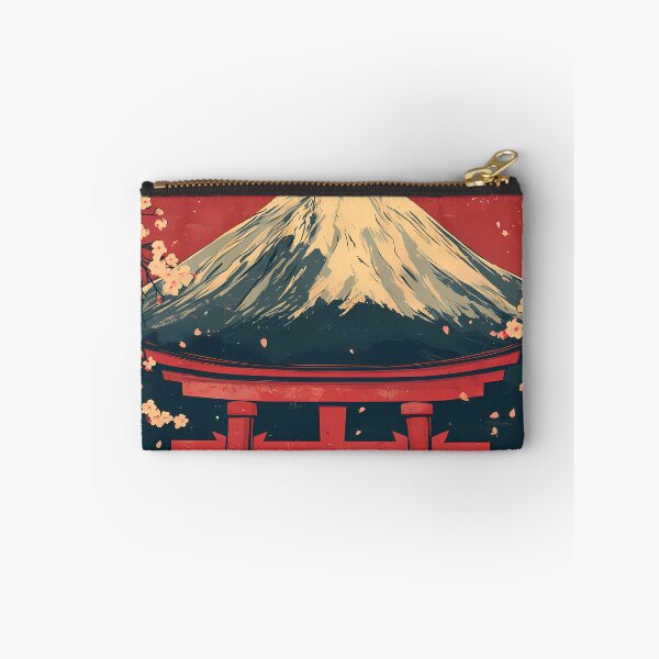 Item preview, Vintage Japan Mount Fuji Sakura Torii Gate designed and sold by Structure-Blue.