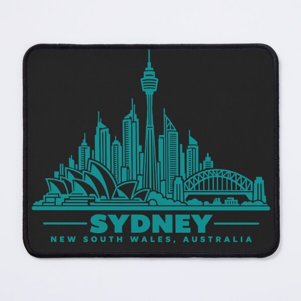 Item preview, Sydney New South Wales Line Art Skyline Poster designed and sold by CMYKStudio.
