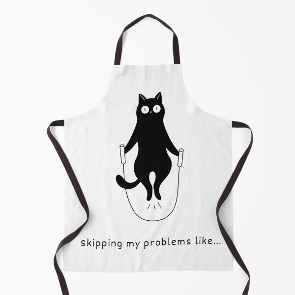 Item preview, skipping my problems cat design designed and sold by CreativeNest Prints.