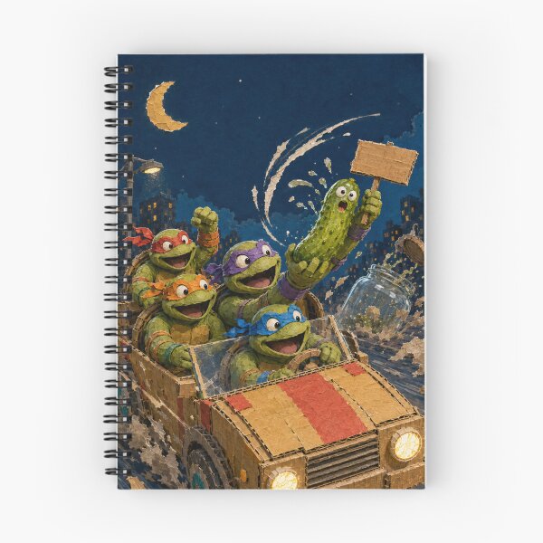 Item preview, The Last Pickle Turtle Rescue – Whimsical Fantasy Vehicle Art 4 designed and sold by Mirgonhood.