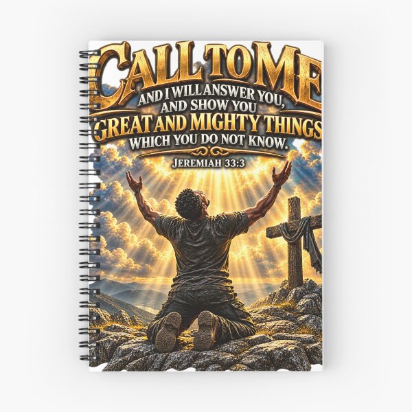 Item preview, Call to Me Jeremiah 33:3 Christian Faith Worship Design designed and sold by Aeboz Studio.
