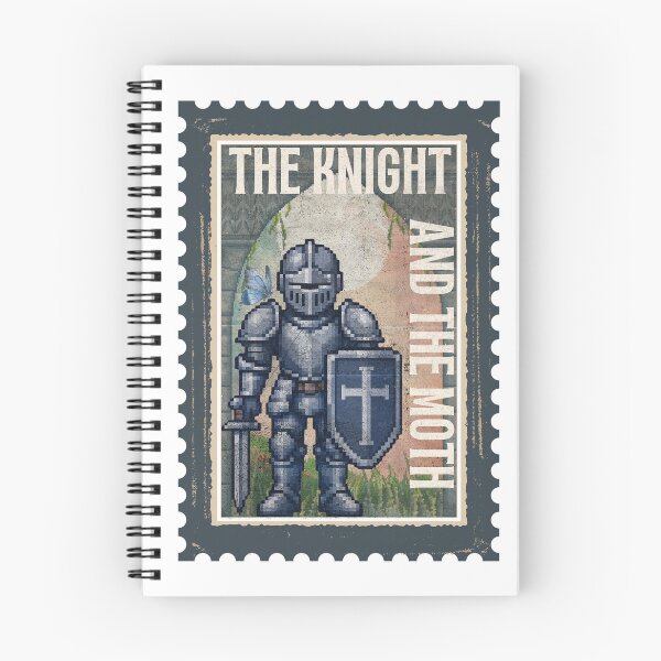 Item preview, The Knight and the Moth Stamp designed and sold by CozyCrafts04.
