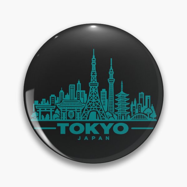 Item preview, Tokyo Japan Line Art Skyline Poster designed and sold by CMYKStudio.