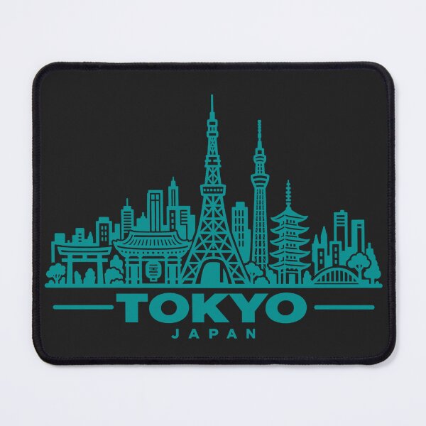 Item preview, Tokyo Japan Line Art Skyline Poster designed and sold by CMYKStudio.