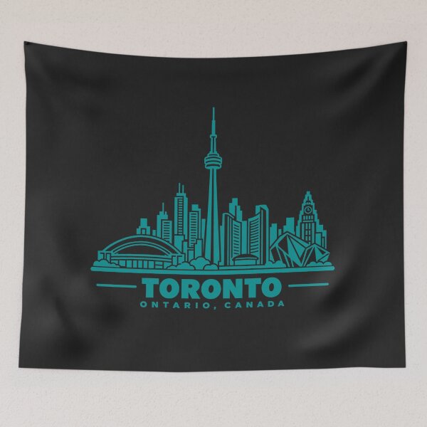 Item preview, Toronto Ontario Canada Line Art Skyline Poster designed and sold by CMYKStudio.