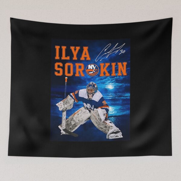 Item preview, Ilya Sorokin Goalie Moonlit Ocean Signature  designed and sold by anthonyperry6.