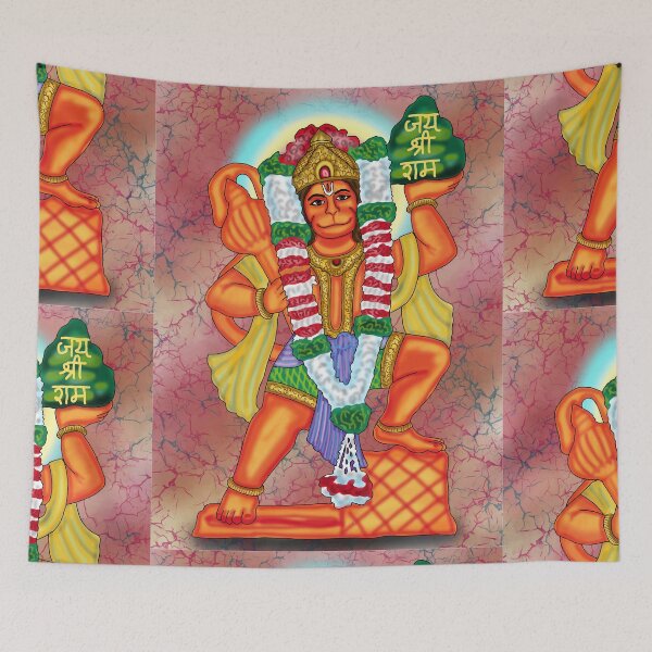 Item preview, Hanuman Digital Drawing | Lord Hanuman Hindu Deity Artwork designed and sold by Harshit_Digital_Arts.