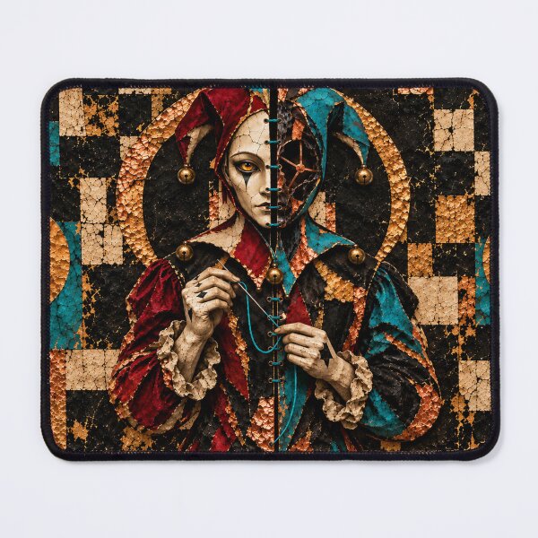 Item preview, Split Mask Harlequin Collage designed and sold by Qenlo.