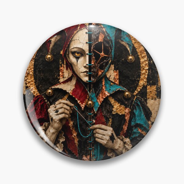 Item preview, Split Mask Harlequin Collage designed and sold by Qenlo.