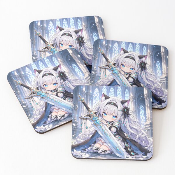 Artikelvorschau, Elaria Chibi Paladin Neko Anime Girl entworfen und verkauft von Revyra Design .