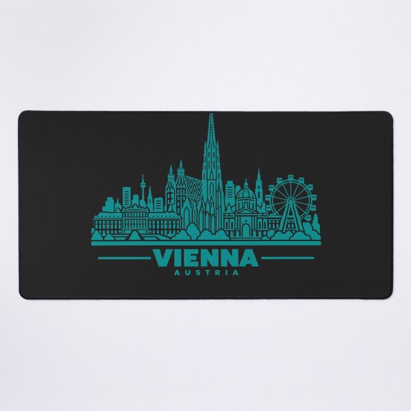 Item preview, Vienna Austria Line Art Skyline Poster designed and sold by CMYKStudio.