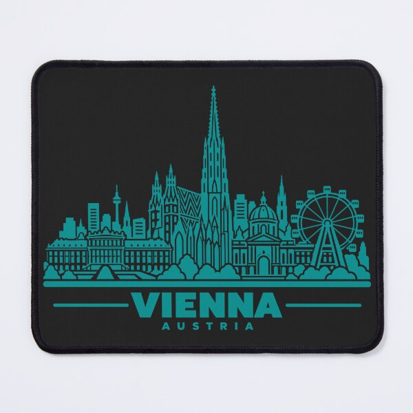 Item preview, Vienna Austria Line Art Skyline Poster designed and sold by CMYKStudio.