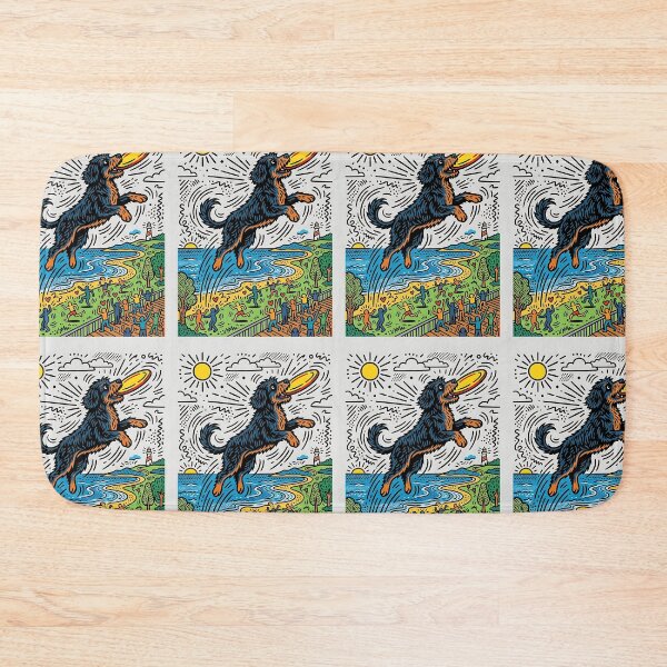 Item preview, Portuguese Water Dog Frisbee Athlete designed and sold by PictoVibe.