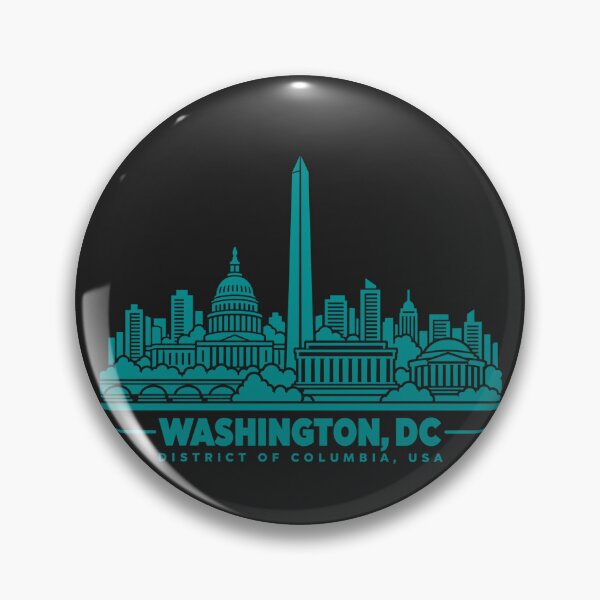 Item preview, Washington DC USA Line Art Skyline Poster designed and sold by CMYKStudio.
