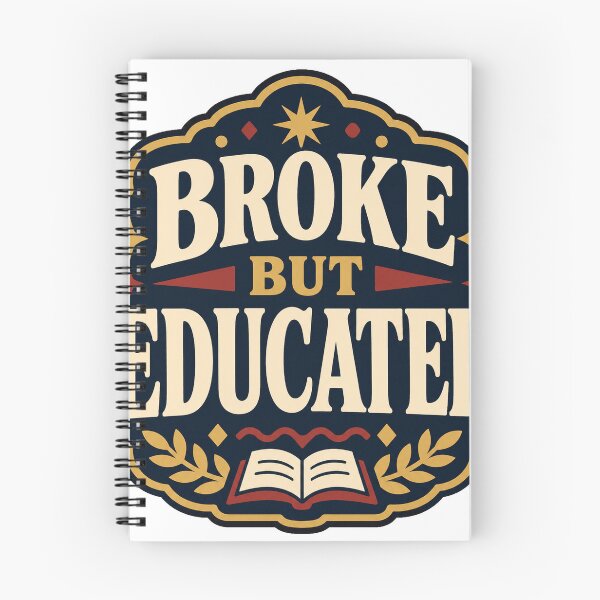 Item preview, Grad Student Gift - Broke But Educated designed and sold by RedRubyBubble.