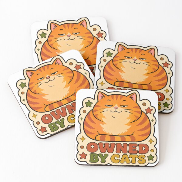 Item preview, Cat Gift - Owned By Cats Orange Loaf designed and sold by RedRubyBubble.