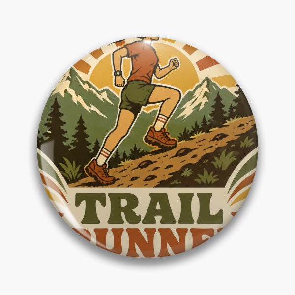 Item preview, Trail Running Gift - Retro 70s Vintage Girl designed and sold by RedRubyBubble.