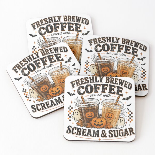 Item preview, Freshly Boo’d Coffee Halloween Ghosts – Scream & Sugar designed and sold by hamadacolonel.