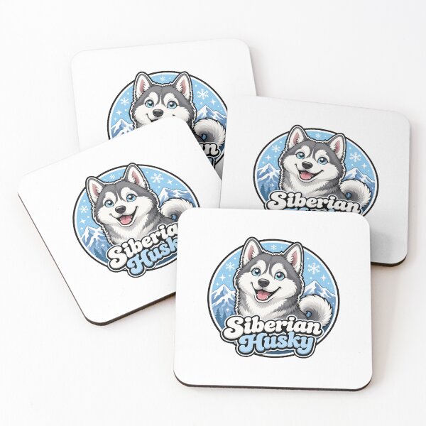 Item preview, Siberian Husky Gift - Cute Dog Lover designed and sold by RedRubyBubble.