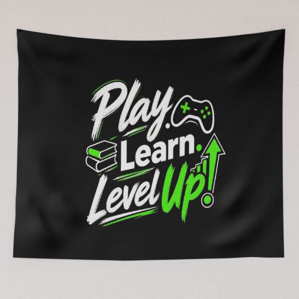 Item preview, Play Learn Level Up  Gaming Education  Personal Growth Motivational Design designed and sold by v6ziix.