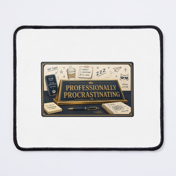 Item preview, College Gift - Professionally Procrastinating designed and sold by RedRubyBubble.