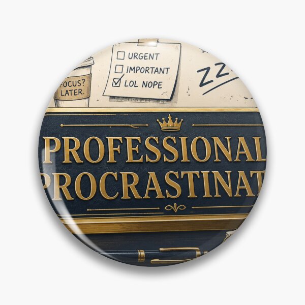 Item preview, College Gift - Professionally Procrastinating designed and sold by RedRubyBubble.