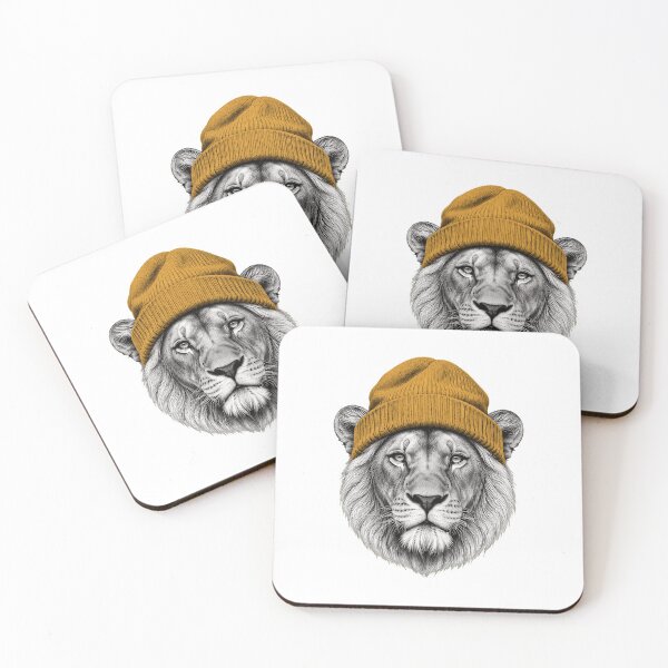 Item preview, Cool Lion Beanie Realistic Sketch Art designed and sold by tranhuonggiang.