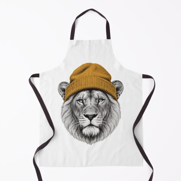 Item preview, Cool Lion Beanie Realistic Sketch Art designed and sold by tranhuonggiang.