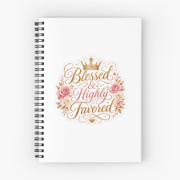 Item preview, Christian Gift - Blessed And Highly Favored designed and sold by RedRubyBubble.
