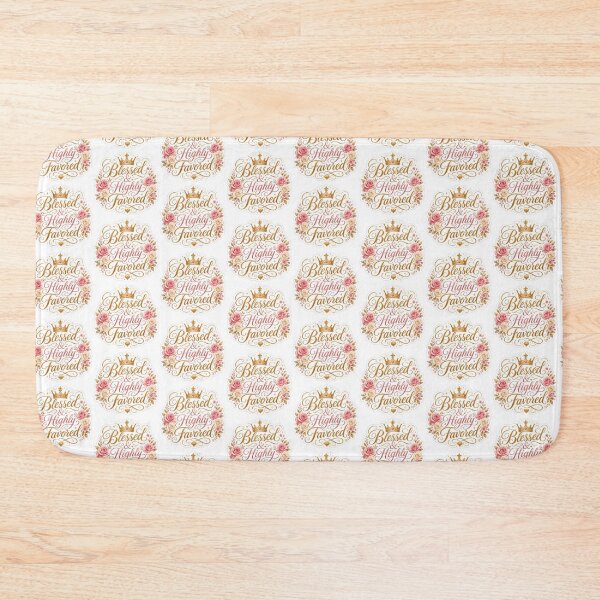 Item preview, Christian Gift - Blessed And Highly Favored designed and sold by RedRubyBubble.