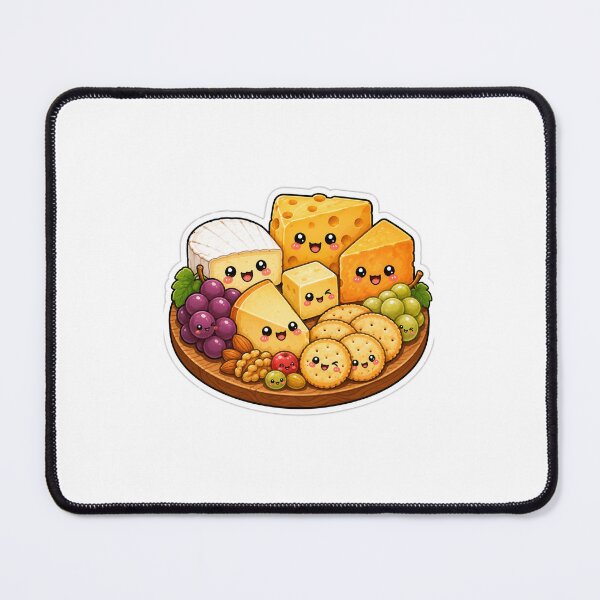 Item preview, Cheese Board Gift - Cute Kawaii designed and sold by RedRubyBubble.