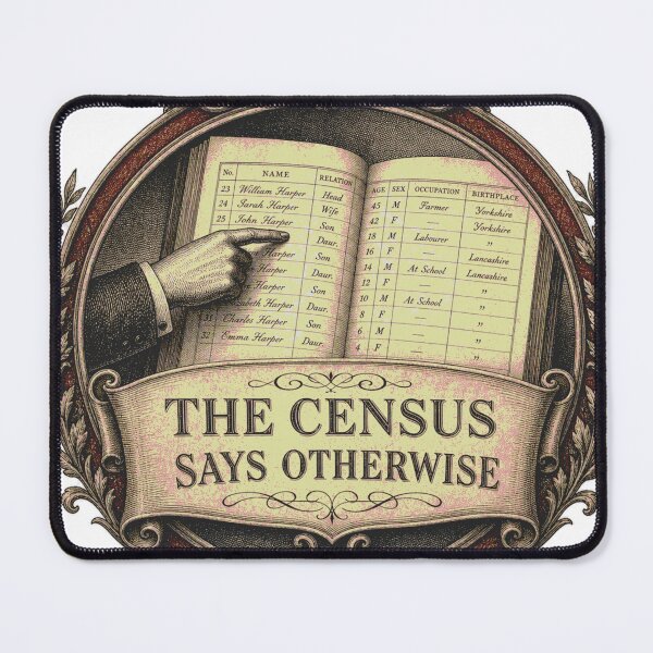 Item preview, The census says something different. Badge designed and sold by BoosterShop.