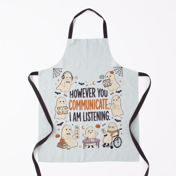 Item preview, However You Communicate I Am Listening AAC Halloween designed and sold by FreshVibe Prints.