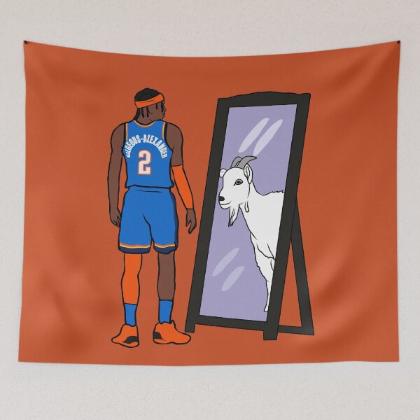 Item preview, Shai Gilgeous-Alexander Mirror GOAT designed and sold by RatTrapTees.