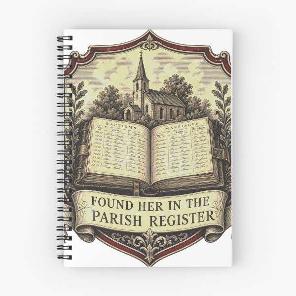 Item preview, Found in the church records, genealogy, coat of arms designed and sold by BoosterShop.