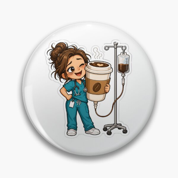Item preview, Nurse Gift - Coffee Lover designed and sold by RedRubyBubble.