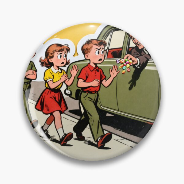 Item preview, Stranger Danger - Vintage Safety Awareness Art designed and sold by Elite Wall Art.