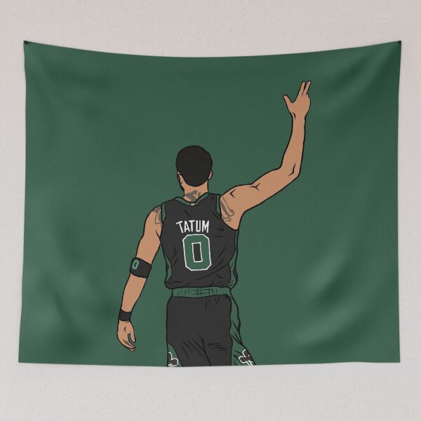 Aperçu de l'œuvre Jayson Tatum pour trois créée et vendue par RatTrapTees.