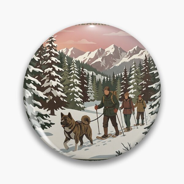 Item preview, Akita Snowshoe Guide designed and sold by PictoVibe.