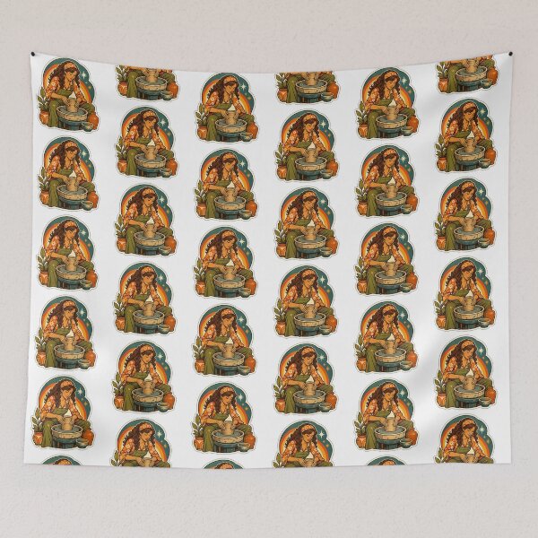 Item preview, Pottery Gift - Retro 70s Ceramics designed and sold by RedRubyBubble.