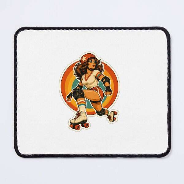 Item preview, Roller Derby Gift - Retro 70s Queen designed and sold by RedRubyBubble.