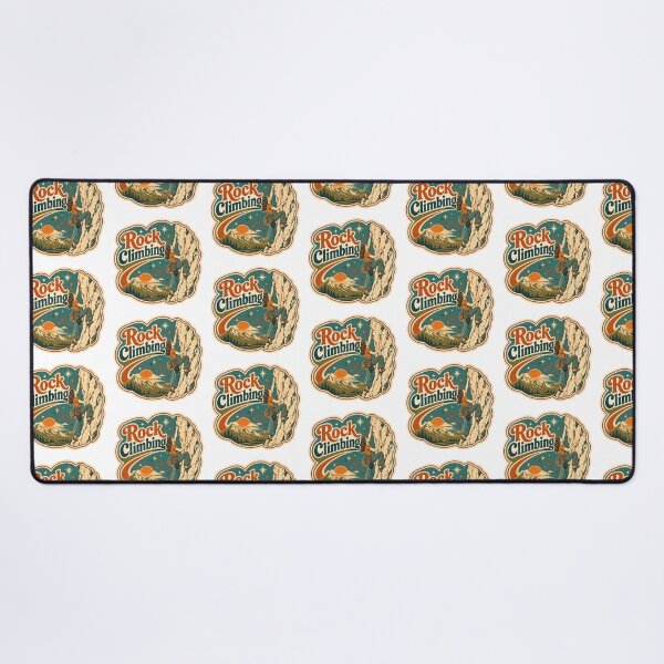 Item preview, Rock Climbing Gift - Retro 70s designed and sold by RedRubyBubble.